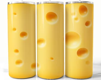 Cheese Tumbler Wrap 20 oz skinny seamless tumbler Sublimation Design png Food Tumbler wrap PNG  Digital Download