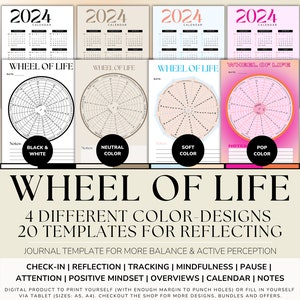 Wheel of Life Printable,Printable Wheel of Life Kit,Life Balance Wheel, Wheel of Life Worksheet,Wheel of Life Template,Digital Download, PDF
