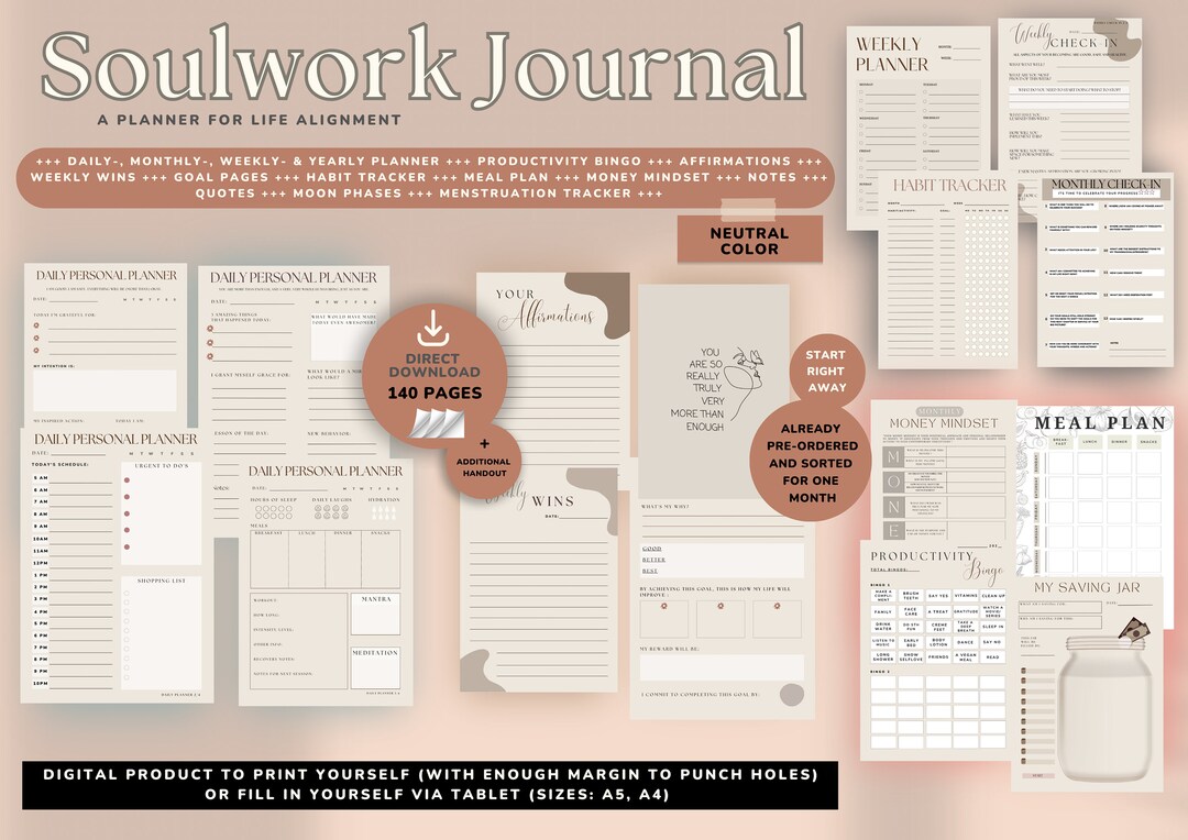 Goal Planner Bundle 2024 Goal Tracker SMART Goal Setting - Etsy