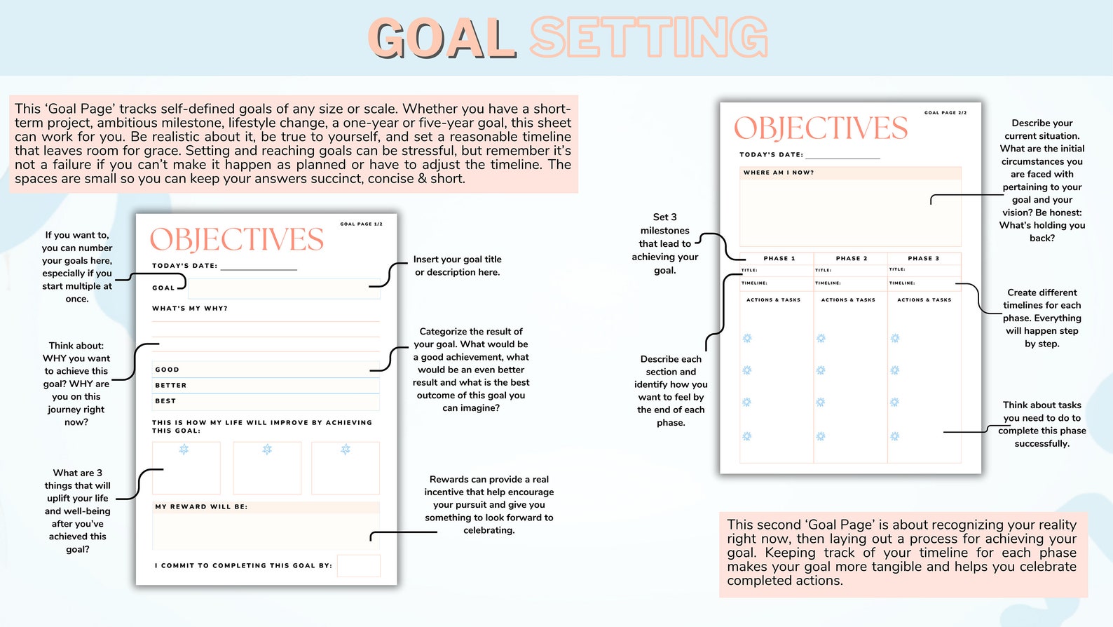 Focus Table Template Daily Focus Planner Template | Printable Daily BUNDLE | Daily schedule ...