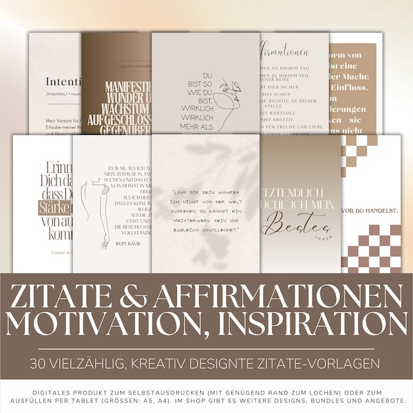 30 Instagram Motivations Zitat Vorlage Canva | bearbeitbare Zitate Vorlagen | Instagram Post Stories Zitate | minimales inspirierendes Zitat