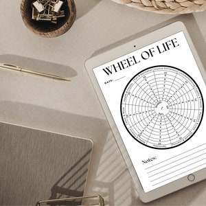 Wheel of Life Printable,printable Wheel of Life Kit,life Balance Wheel ...