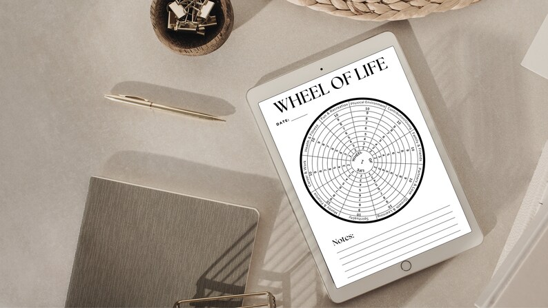 Wheel of Life Printable – Life Balance Self-assessment | Goal Setting ...