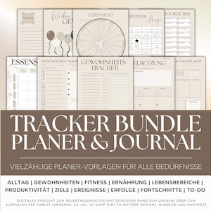 minimalist habit tracker starter set routines | Printable Habit Tracker Set | Habits monthly daily resolutions goals
