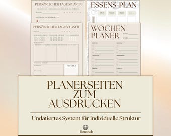Complete planner & zelfontwikkelingsbundel – Neutrale aardetinten | Dagboek (zonder datum), weekoverzicht en gewoontedagboek (pdf) | Downloaden