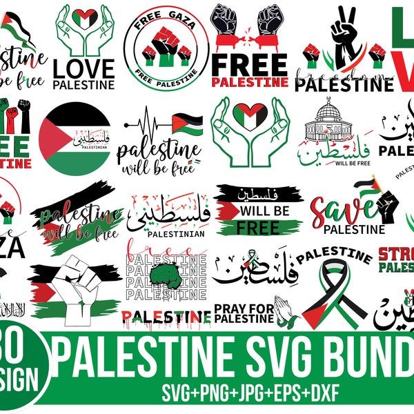 Palestine svg bundle, Palestine Svg, Gaza free svg, Vinyl Transfer, palestine png, Free palestine shirt, Cut files for Cricut, Silhouette