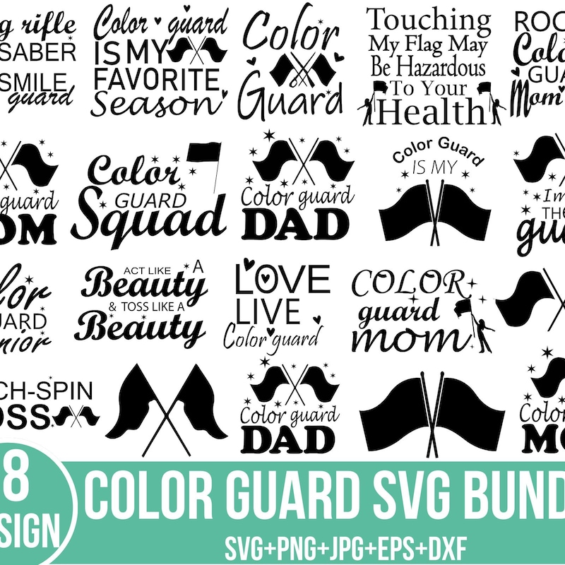 Color Guard Svg - Etsy