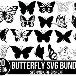 Bundle svg papillon, svg papillon, clipart papillon, papillon, Svg papillon en couches, papillons, fichiers svg pour cricut, Silhouette