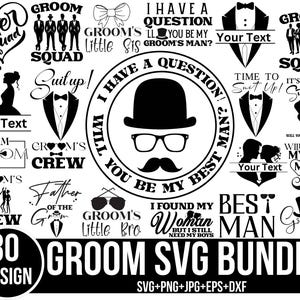 Ensemble Svg garçon d'honneur, Svg marié, Svg fête de la mariée, M. Mme Svg, svg fête du marié, Svg de mariage, meilleur homme Svg, Groom Squad, Cricut