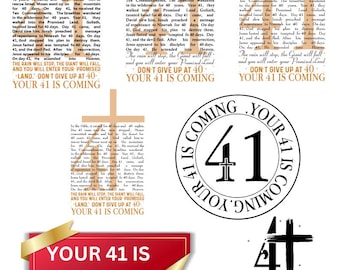 41 Is Coming Bundle: SVG & PNG Files for Jesus, Faith, Cross, Love Jesus Shirt, Christian Themes, and Bible Verses.