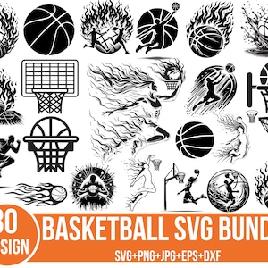 Basketball-Svg-bundle, Basketball-Shirt svg, Basketball-Mama-Svg, Basketball Clipart, Basketball Designs, Schnittdateien für Cricut, Silhouette