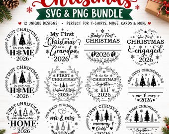 Christmas Ornament SVG Bundle: 12 Festive Designs (Digital Download, Commercial Use)