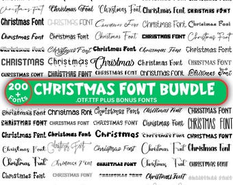 Christmas Font Bundle & Alphabets, Holiday Fonts (Instant Download)
