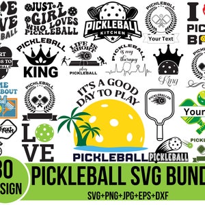 Pacote SVG de Pickleball, Pickleball Mama svg, remos I Love Pickleball svg, camiseta de Pickleball svg, pickleball, arquivos para Cricut, Silhouette