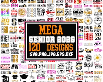 Senior 2026 SVG Bundle: Graduation Designs (Instant Download