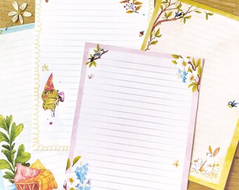 Pen Pal Writing Paper - Double-sided stationery letter sheets