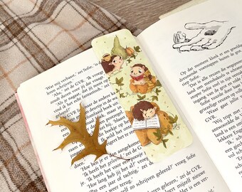 Pumpkin Hedgehog Bookmark, Cardstock, Glossy Finish