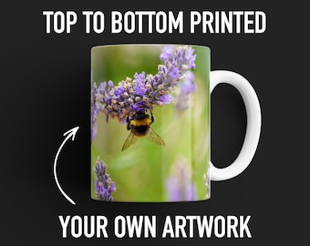 Wholesale Printed White Mug for Artists and Photographers to Resell | Business Logo | Illustration | Art | Coffee Tea Photo Mug |