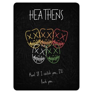 Heathens Bookish Blanket Legacy of Gods Rina Kent Officially Licensed Merch Dark Romance Book Merch Smut Gift for Romance Reader Spicy Gift