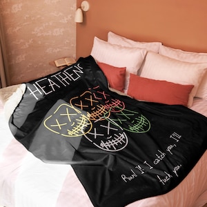 Heathens Bookish Blanket Legacy of Gods Rina Kent Officially Licensed Merch Dark Romance Book Merch Smut Gift for Romance Reader Spicy Gift