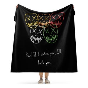 Heathens Bookish Blanket Legacy of Gods Rina Kent Officially Licensed Merch Dark Romance Book Merch Smut Gift for Romance Reader Spicy Gift
