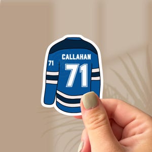 Jude Callahan Jersey Sticker, Sweet Venom Rina Kent Merch, Dark Romance Bookish Sticker, Vipers Hockey Romance Gift