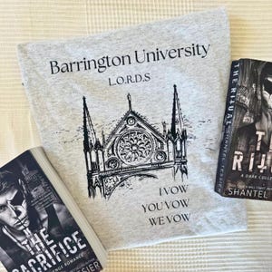 Barrington University Shirt, Based on the L.O.R.D.S series, The Ritual t-shirt, Officially Licensed by Shantel Tessier