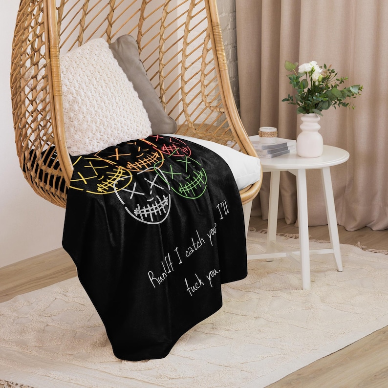 Heathens Bookish Blanket Legacy of Gods Rina Kent Officially Licensed Merch Dark Romance Book Merch Smut Gift for Romance Reader Spicy Gift