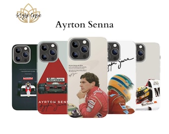 Formel 1 Ayrton Senna Handytasche F1 Fan Handyhülle Charles Leclerc Carlos Sainz HAMILTON Iphone 16 Handyhülle Iphone 15 Samsung
