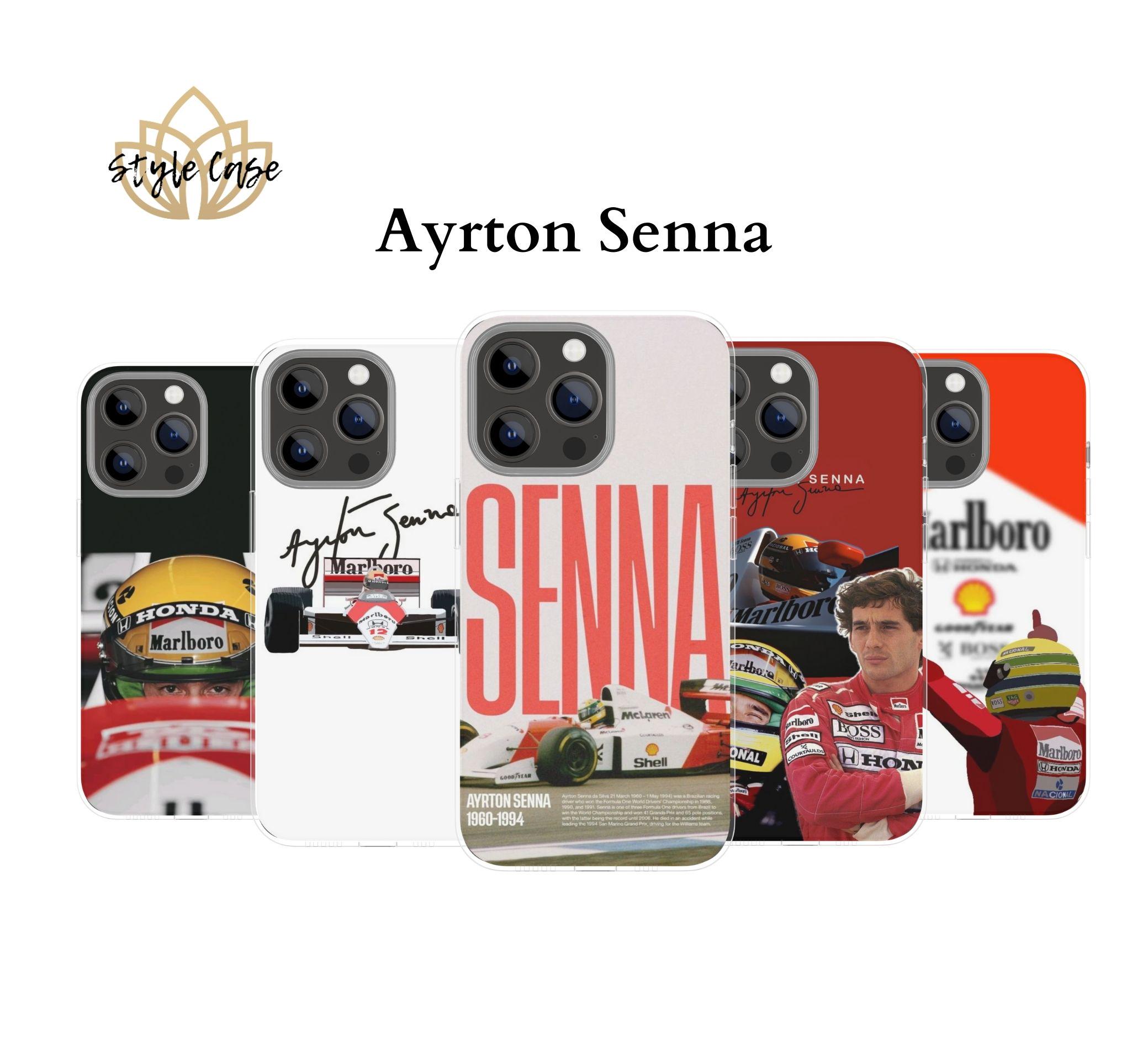 Formel 1 Ayrton Senna Handytasche F1 Fan Handyhülle Charles Leclerc Carlos Sainz HAMILTON Iphone 16 Handyhülle Iphone 15 Samsung