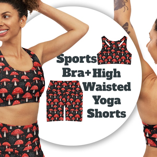 matching nike sports bra and shorts set