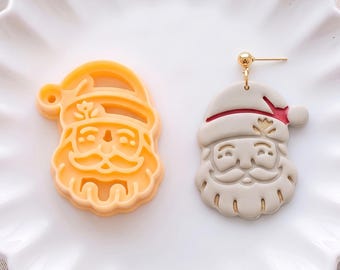 Playful Folk Santa Clay Cutter - Santa Earrings & Pendants
