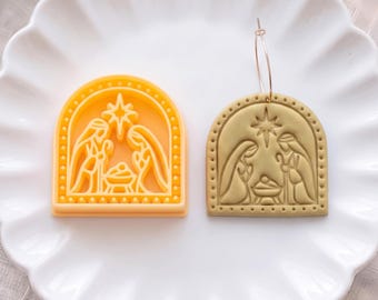 Nativity Clay Cutter for Polymer Clay Earrings & Pendants