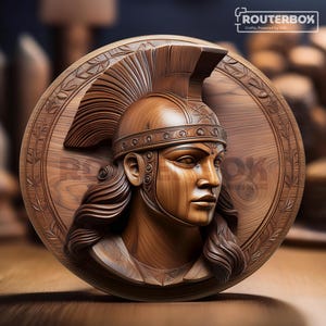 Figurka Spartanki: Model STL do druku 3D do rzeźbienia CNC (pobranie cyfrowe)