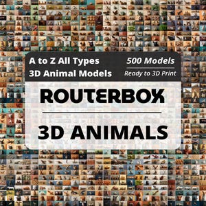 3D Animals Pack - 500 3D druckbare Tier-STL-Modelle | 68 Arten Tiersammlung für den 3D-Druck, perfekt für Wohnkultur und DIY-Projekte