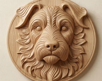 Terrier Dog Memorial STL File, CNC Router Wood Carving Relief Model