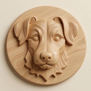 Jack Russell Dog STL Model for CNC Router and Dog Relief Carving
