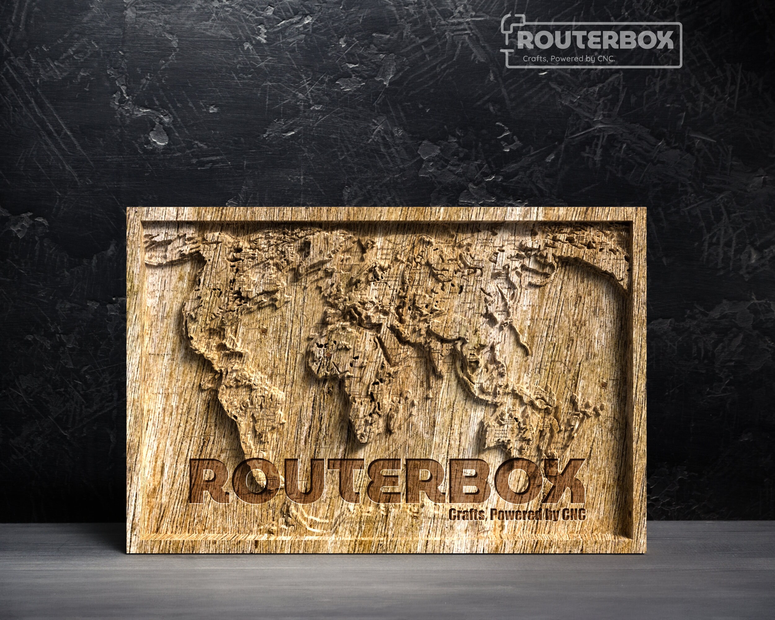 Wooden World Map Atlas: Navigating Decorative Horizons for CNC Router Artistic Engravings 