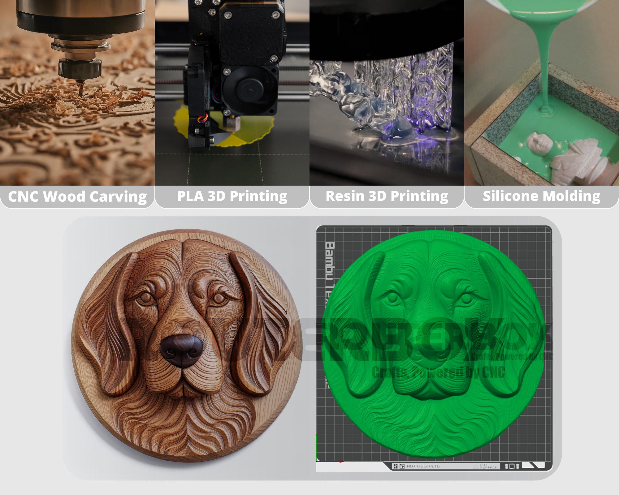 Beagle Router Template Beagle Dog Relief Carving STL, Pet Portrait Wall Art, CNC Router ...