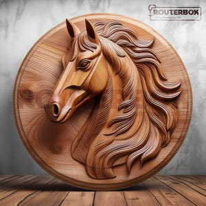 Rennend paard 3D STL-model voor CNC-snijwerk, 3D-print, harsprint, artistieke gravure - geweldig voor doe-het-zelfprojecten, levenslang commercieel gebruik