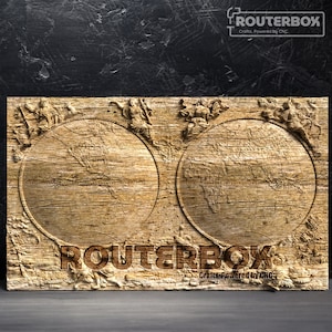 Houten Atlas-wereldkaart: decoratief genot voor CNC-router - artistieke gravures en uniek interieur, 3D-model