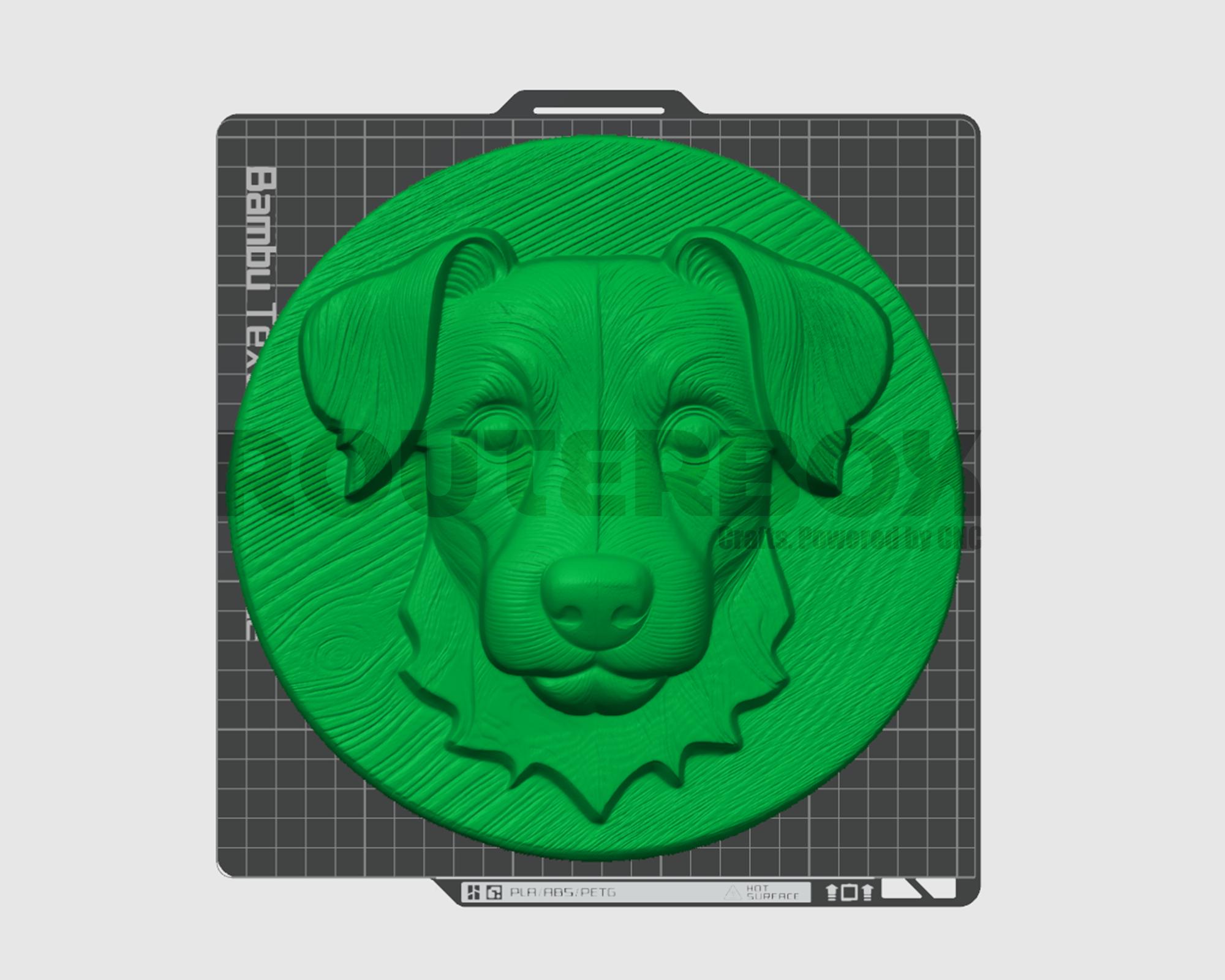 Jack Russell Dog STL Model for CNC Router and Dog Relief Carving - Etsy