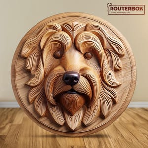 Silky Terrier Dog 3D Print Ready STL for Resin Print, Perfect for Wood Carving and CNC Router Projects, Ideal for DIY Home Decor.