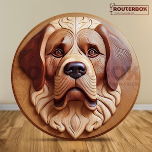 Bernhardiner 3D-Druck bereit STL für Harzdruck, perfekt für Holzschnitzerei- und CNC-Fräserprojekte, ideal für DIY-Wohnkultur.