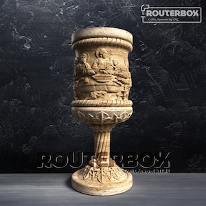 Embrace Reverence 3D STL モデル、イエスの最後の晩餐の木製ガラスを使った創造性、CNC ルーター彫刻、Artcam、Aspire、DIY プロジェクト、アート装飾