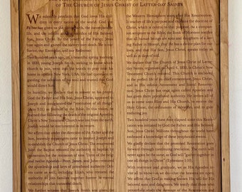 The Restoration of the Fulness of the Gospel of Jesus Christ