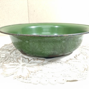 Vintage DISTRESSED metal green wash basin - Primitive laundry wash tub - Old laundry vessel - Retro kitchen washbowl - Farmhouse wash bowl