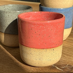 Ceramic Tumbler | 10 oz Coffee Cup | Stemless Wine Glass