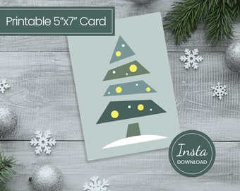 Christmas Card Modern, Christmas Card Print, Christmas Cards Download, Christmas Card Minimal, Christmas  Card Tree, Christmas Card Vertical