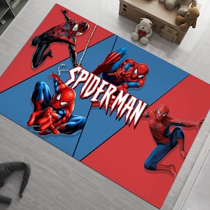 Spiderman Rug, Spider Man Rug, Superhero Rug, Super Hero Rug, Kids Room Decor,Custom Rug,Popular Rug,Cheap Rug,Living Room,Personalized Gift